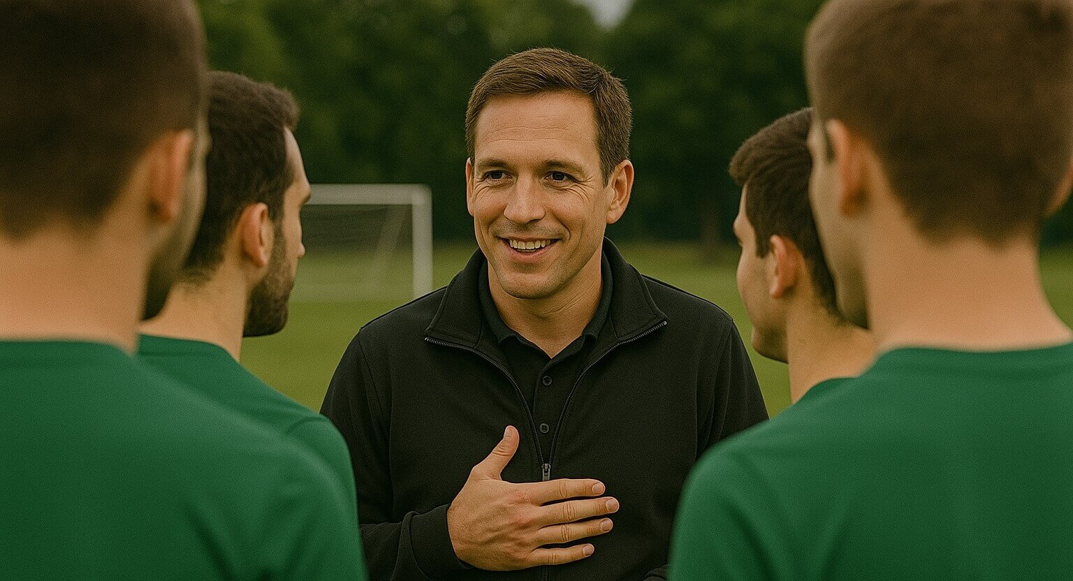 Trainer Abschiedsgeschenk von seiner Mannschaft