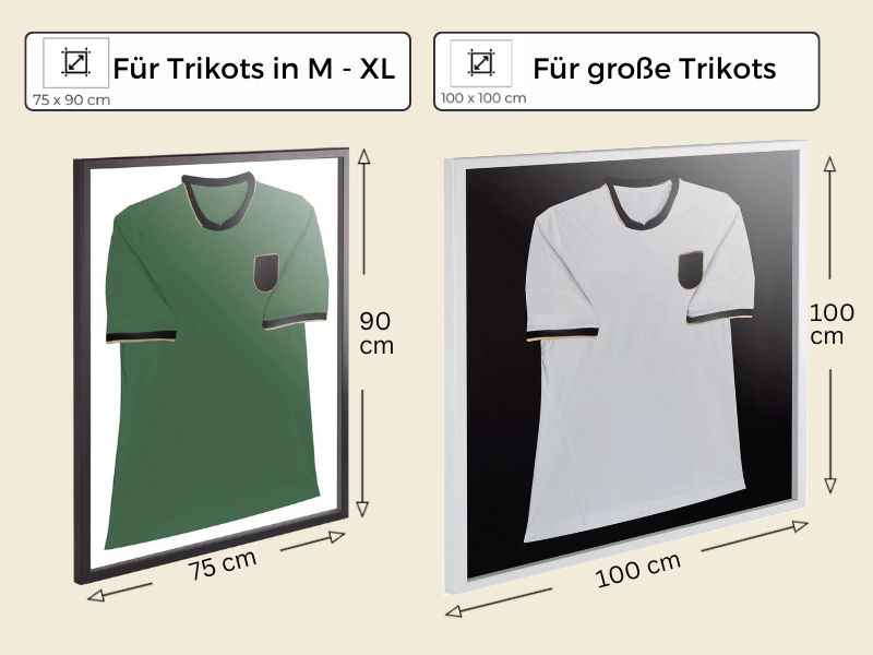Welche Größe sollte ein Trikotrahmen haben