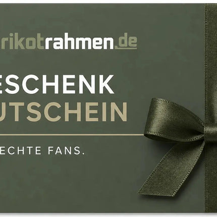 Geschenk-Gutschein für Trikotrahmen