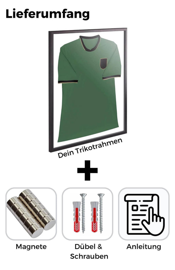 Trikotrahmen Premium Alu Lieferumfang