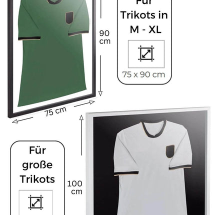 Trikotrahmen Premium Alu Format 75 x 90 und 100 x 100 cm